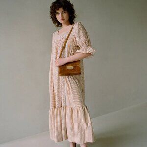 Loeffler Randal Phillipa dress in Floral/Stripe